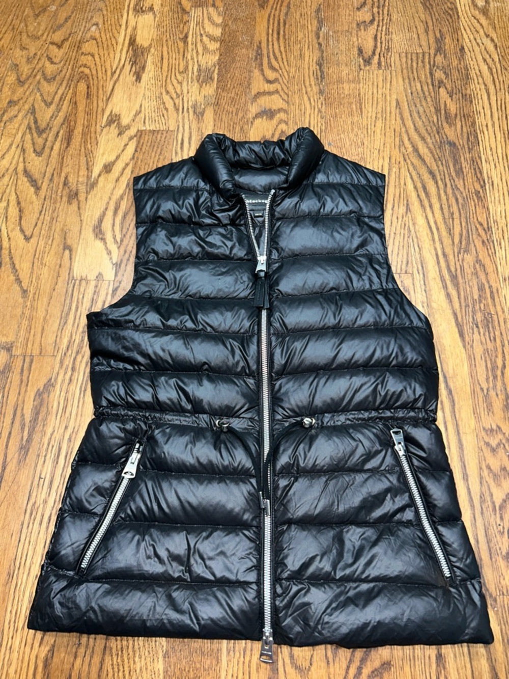 Mackage Black Quilted Puffer Vest with Zip Pockets